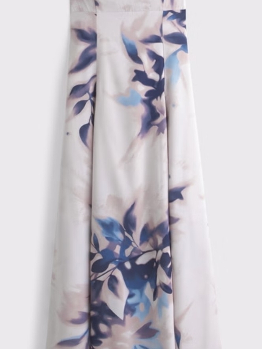 Abercrombie Floral A-Line Maxi Dress in Soft Pastels Size Medium Tall